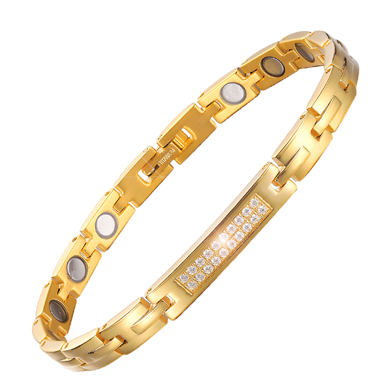 Crystal Gold Bio Magnetic Bracelet